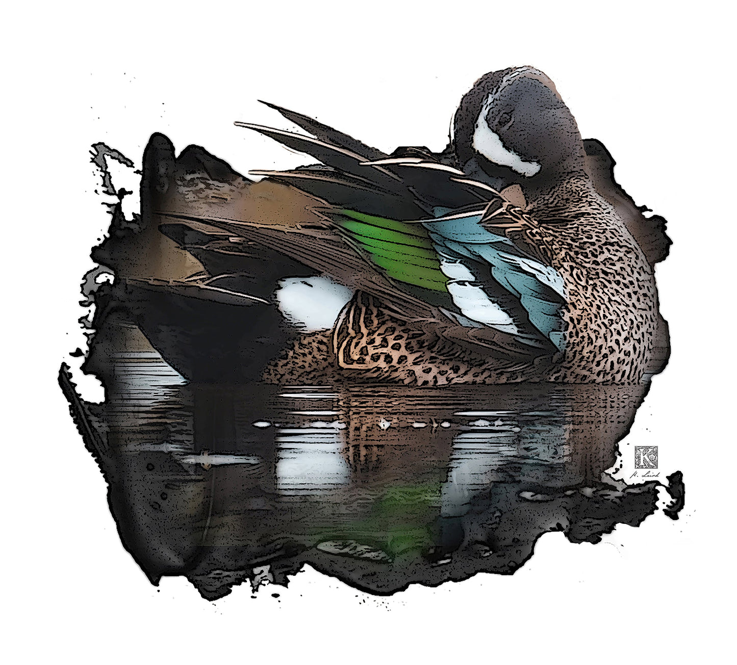 Kenneth Laird Collection Blue Wing Duck Call - Slammer Series