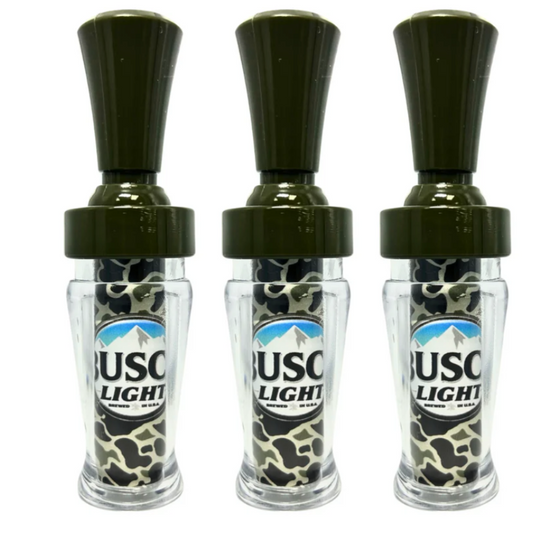 Busch Light New Old School Camo Poly Duck Call - Slammer Series