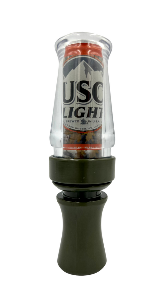 POLYCARBONATE IMAGE GOOSE CALL BUSCH LIGHT ORANGE & GREEN