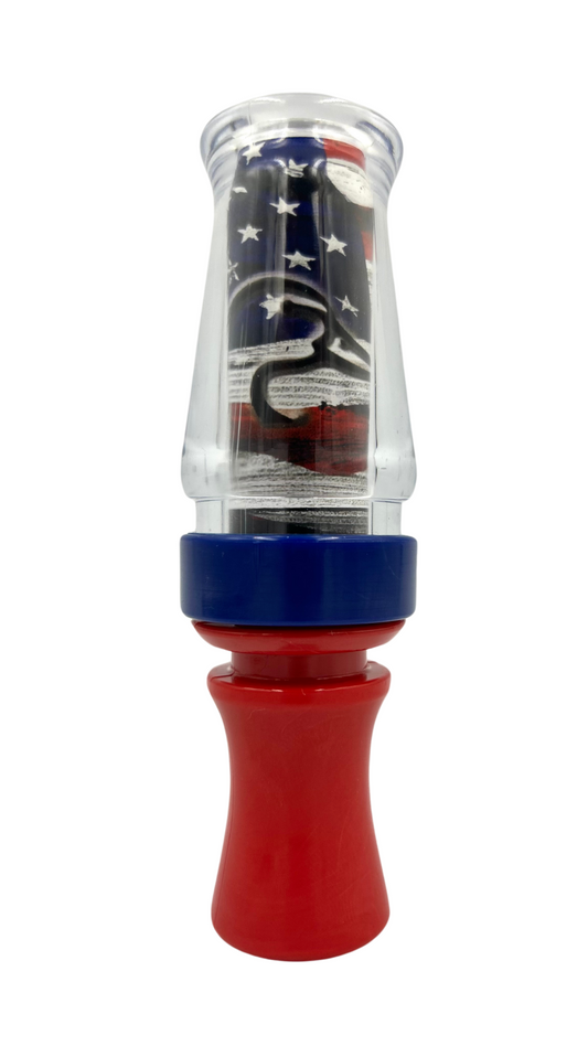 DU American Flag Poly Goose Call - Slammer Series