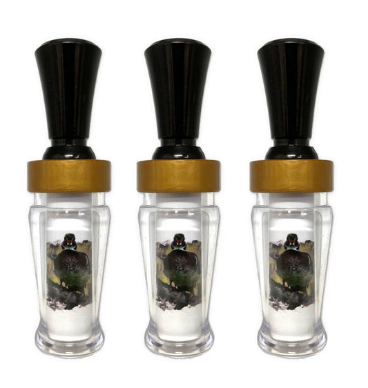 Kenneth Laird Studios Wood Duck White Background Poly Duck Call - Slammer Series