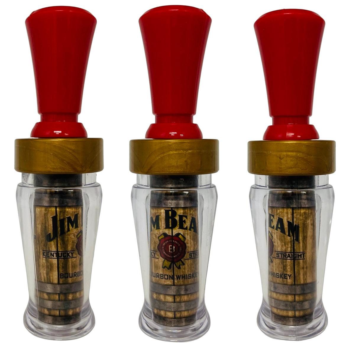 POLYCARBONATE IMAGE DUCK CALL JIM BEAM WOOD CRATE